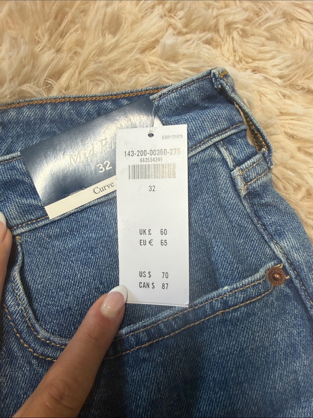Abercrombie & Fitch Dark Blue Denim Mini Skirt - Picture 3 of 3